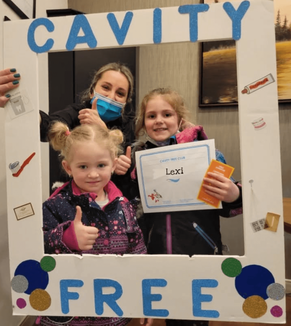 Cavity-Free Winner girls at ScarboroSmiles in Scarborough, ON | Best Dentist for children in Scarborough, ON
