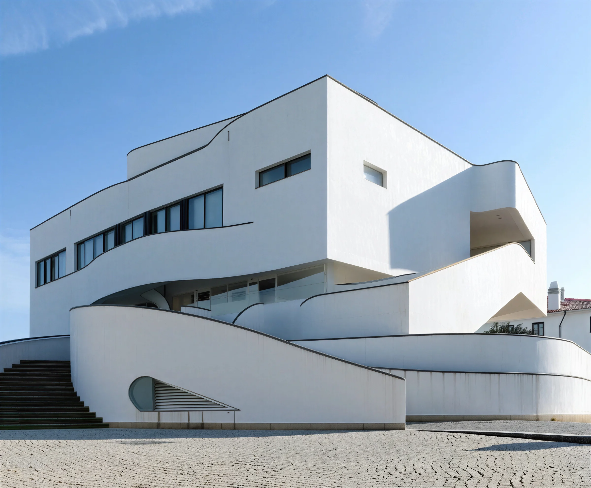 An architectural view of an office