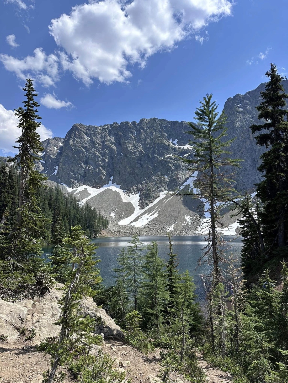 Mountain view of Glacier National park in Alaska
