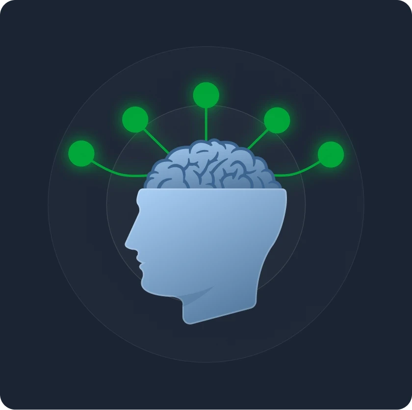 Illustration showing team members connected in real time.