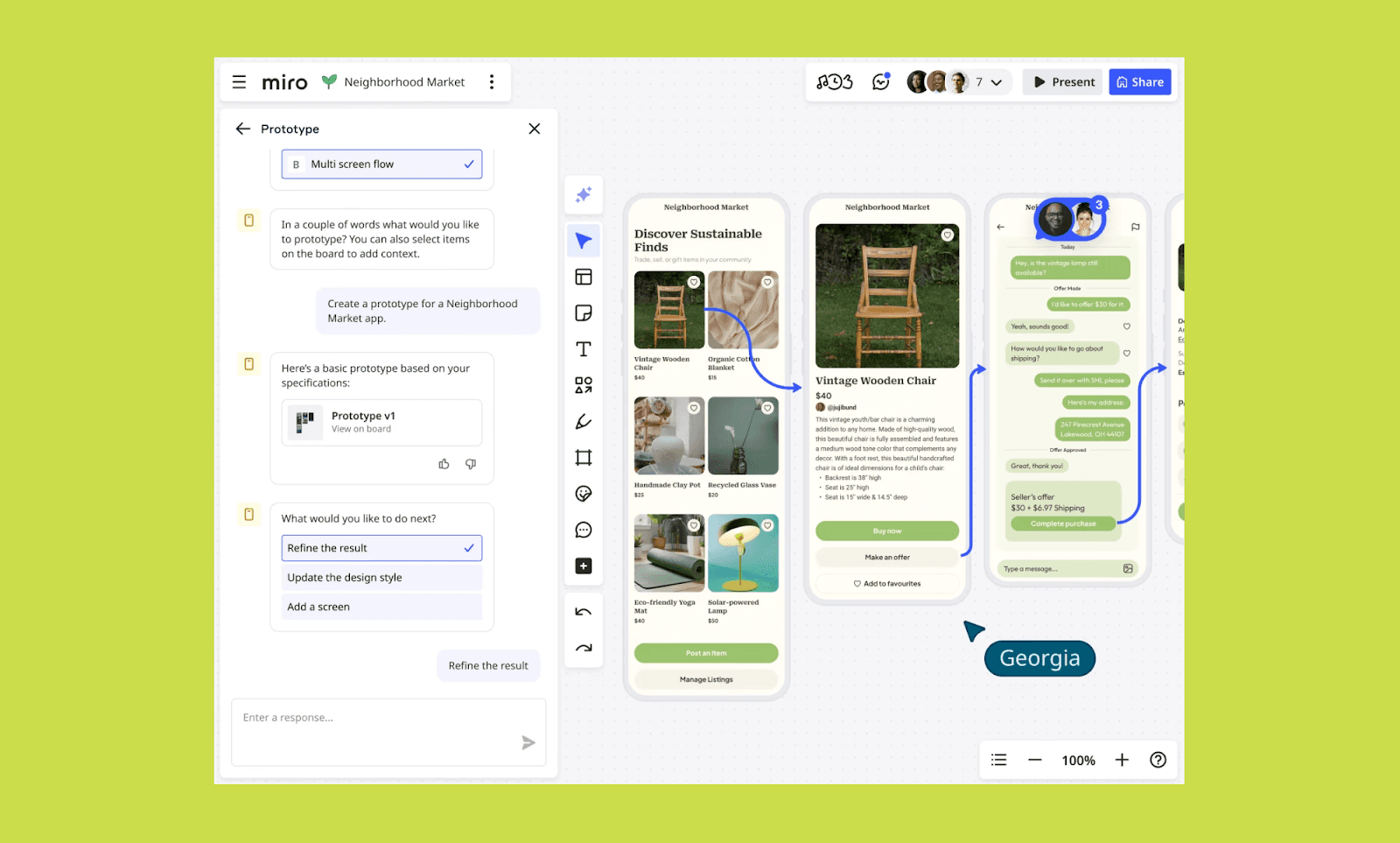 Miro AI is a top AI software for image-based UI generation