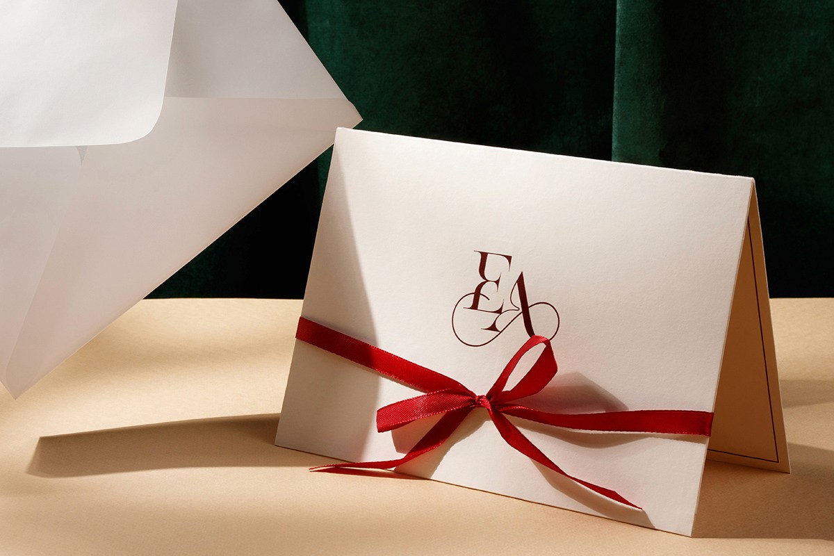 Invitations for Private couple printed on designer paper with digital printing.