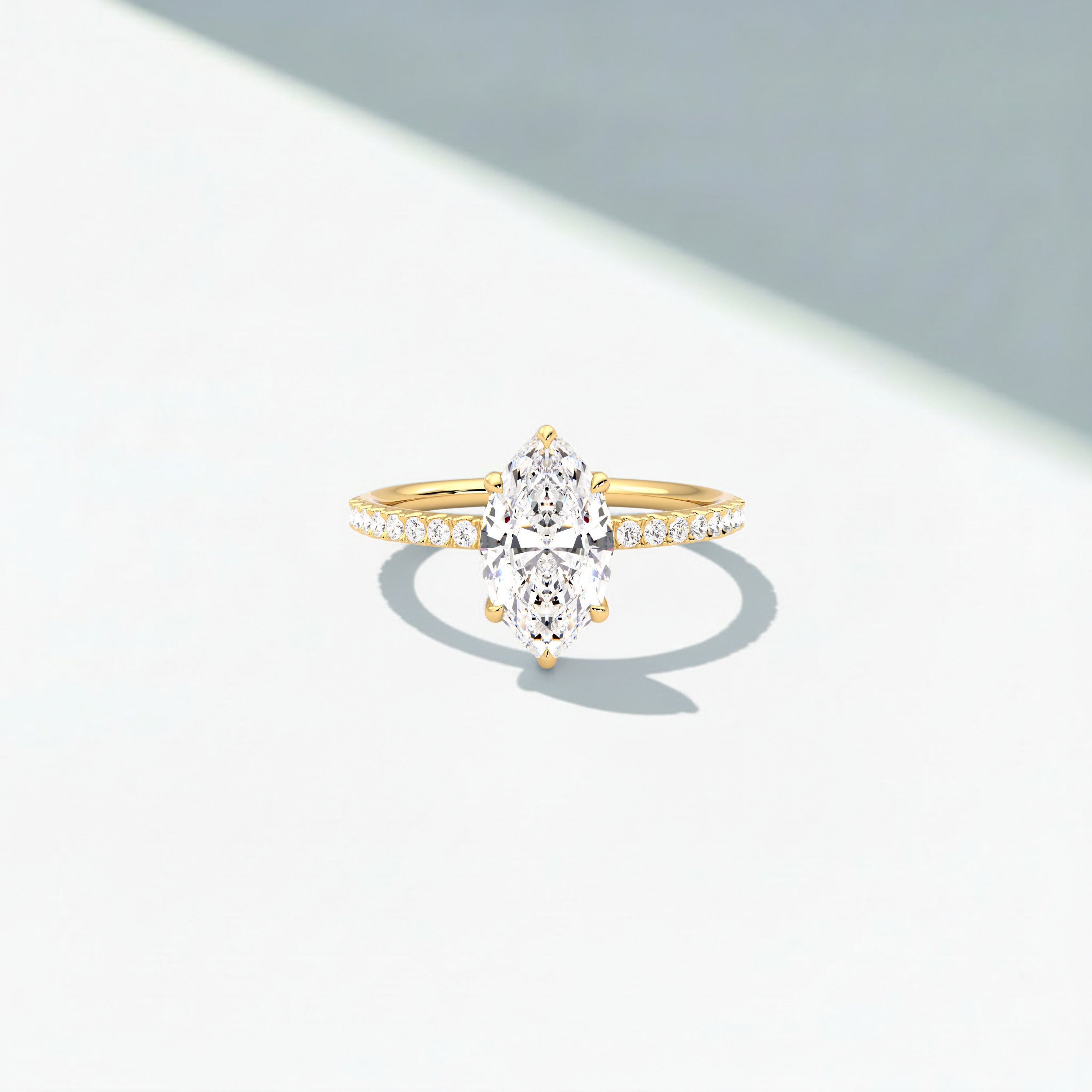 Pavé Marquise Love Knot Diamond Ring image 4