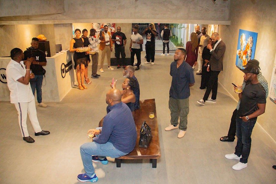 Guests at an exhibition at Windsor Gallery  Credit: Windsor Gallery