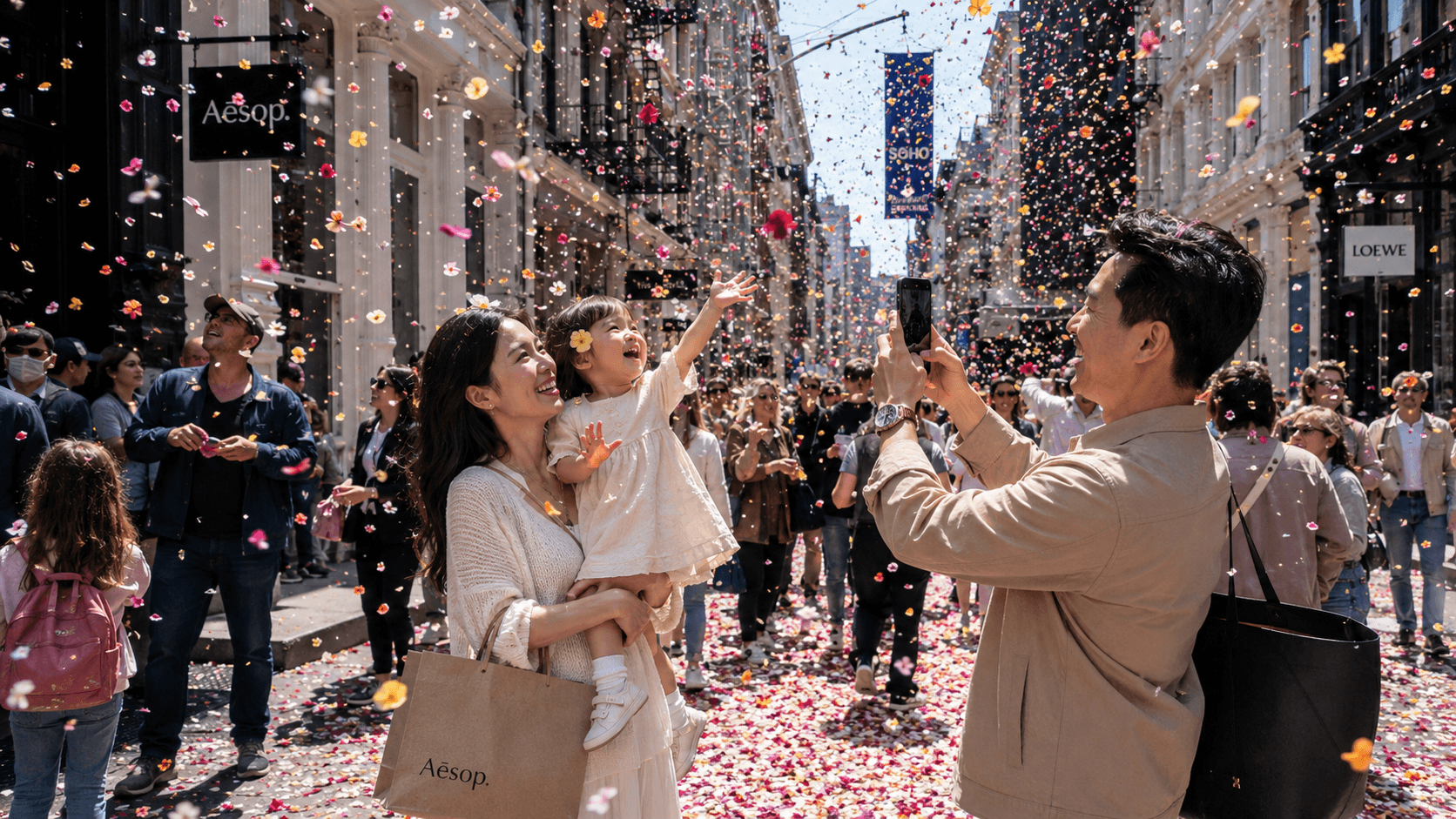 Bloom campaign imagery, wide