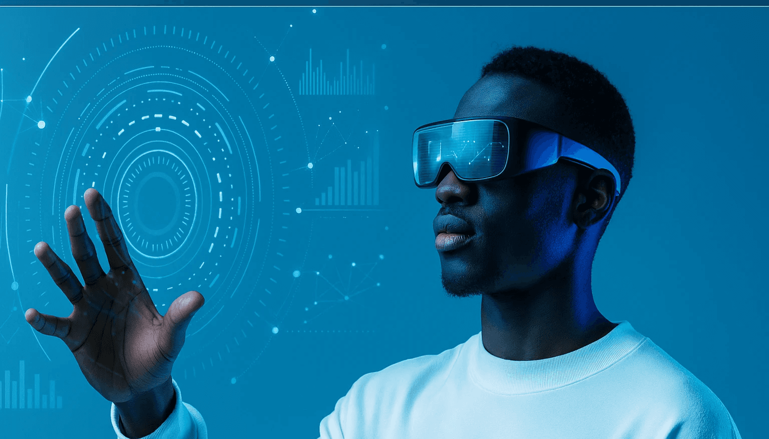  Collaborative work session overhead view of six people collaborating at a rustic wooden table with coffee, papers, and a laptop