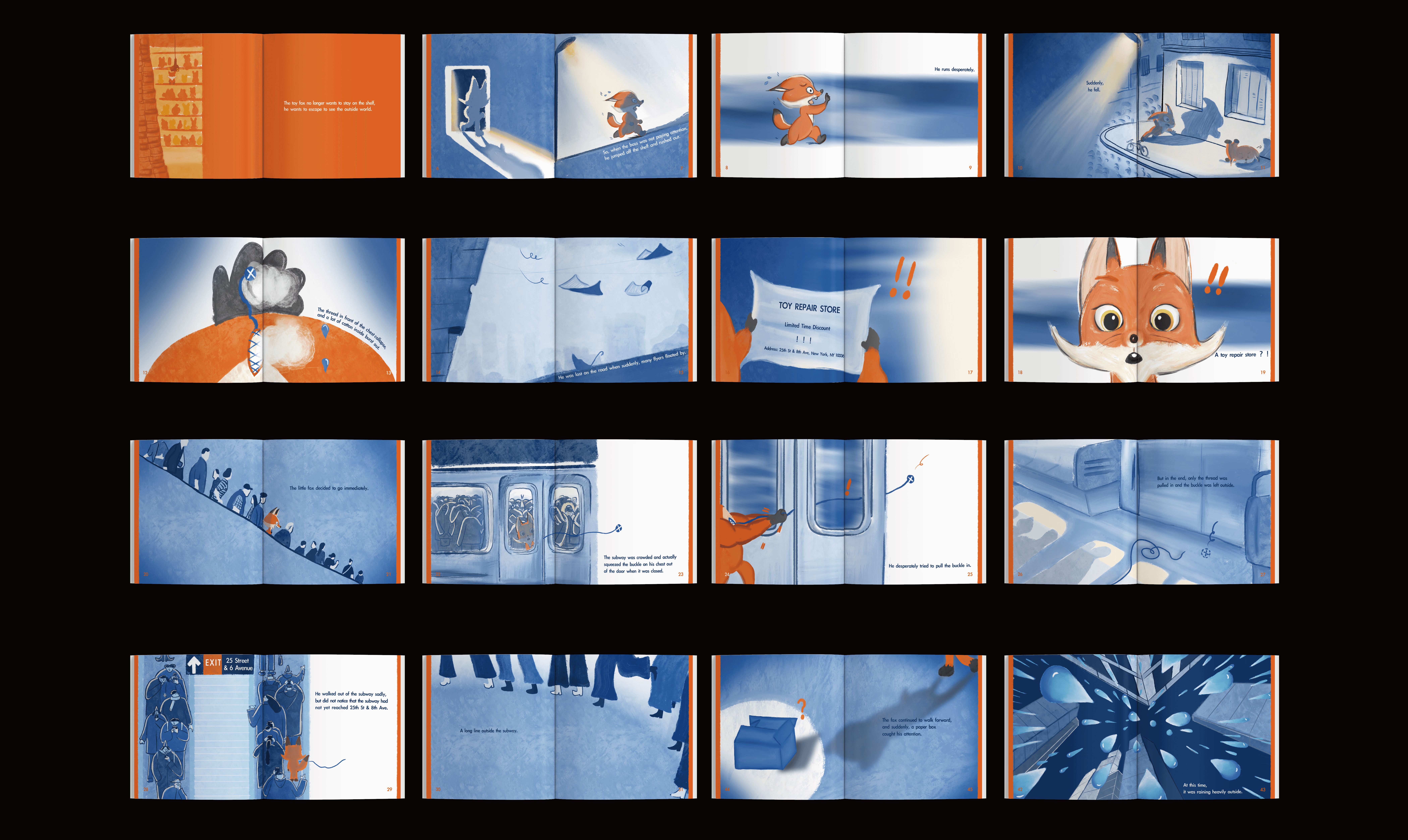 Streetside billboard with flyposters of the Batch.Works brand and illustrations