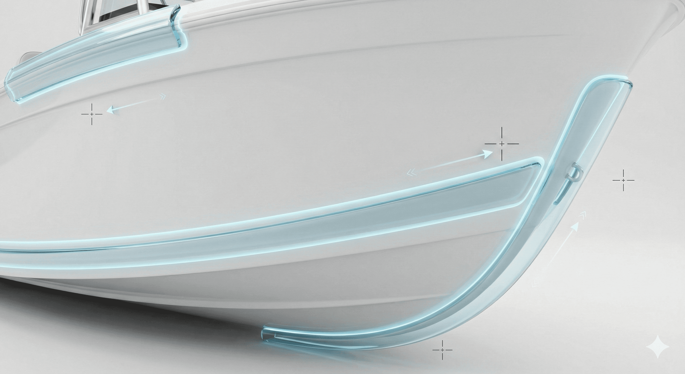 Marine protection film shielding high wear areas from abrasion and repeated contact