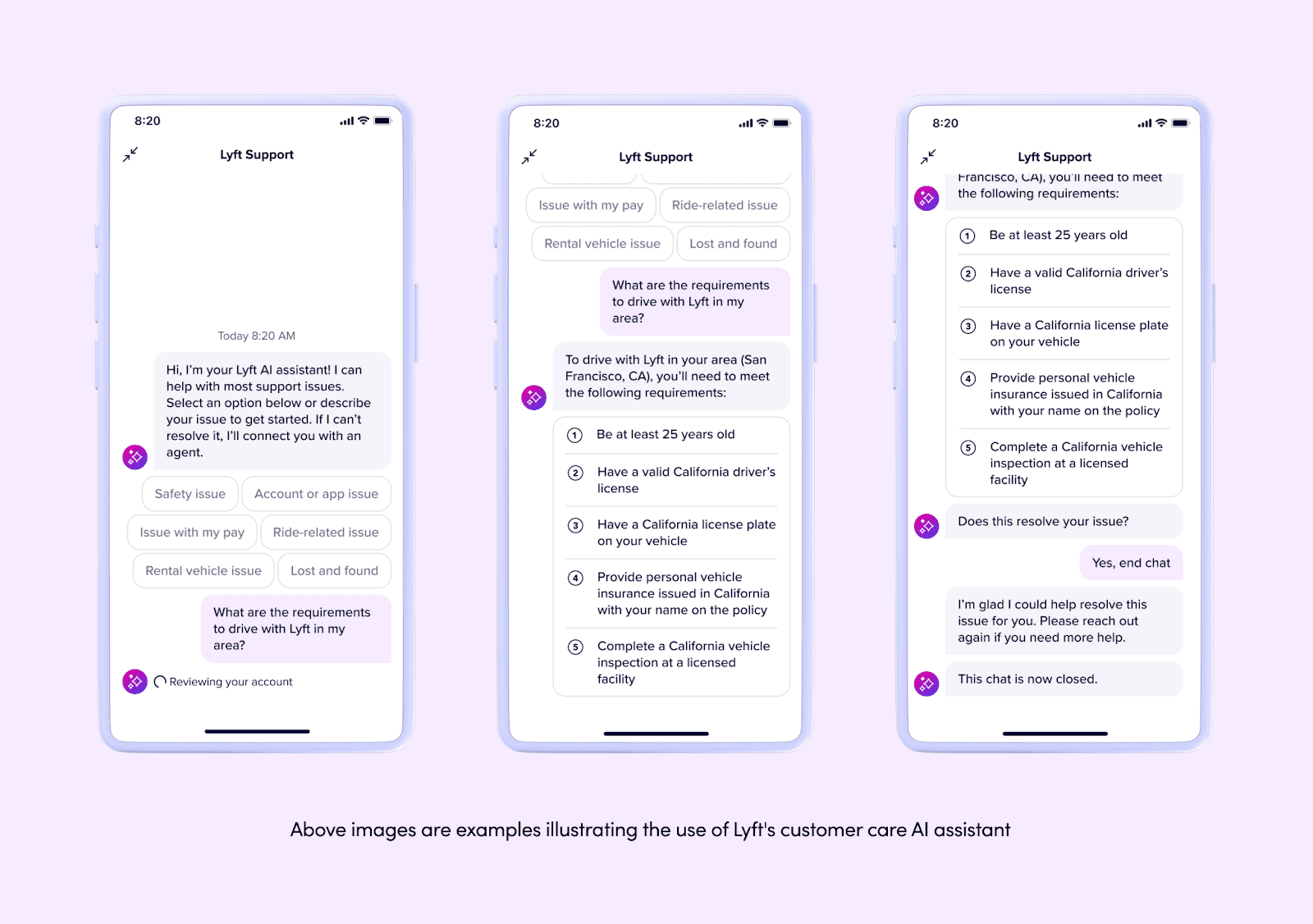 Lyft’s AI assistant