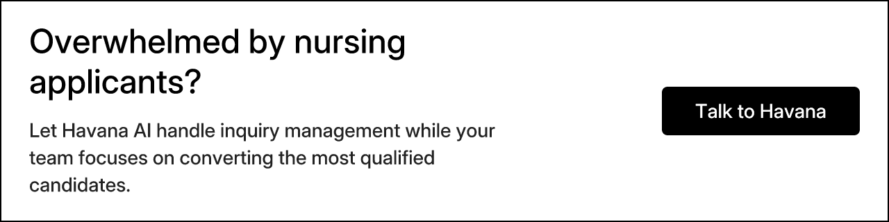 Overwhelmed by nursing applicants?