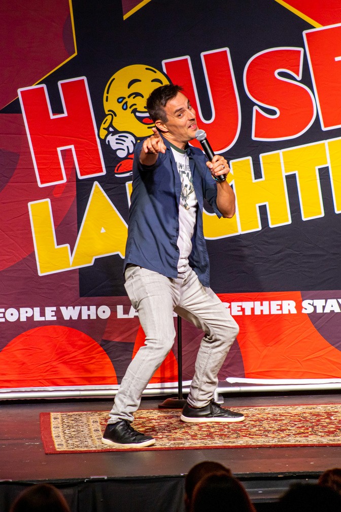 Joe Latham Performing on Stage