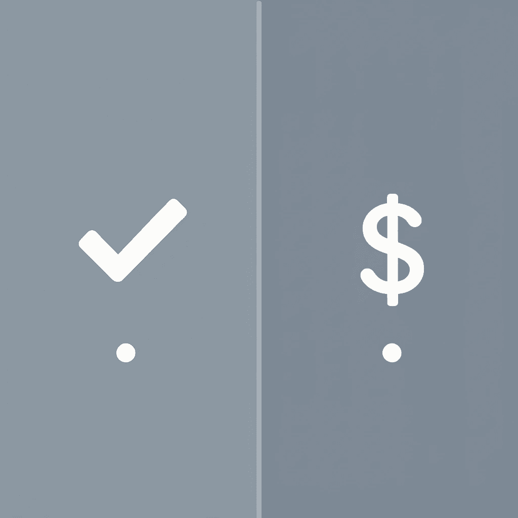  Two-column comparison showing scholarship coverage on left and student expenses on right