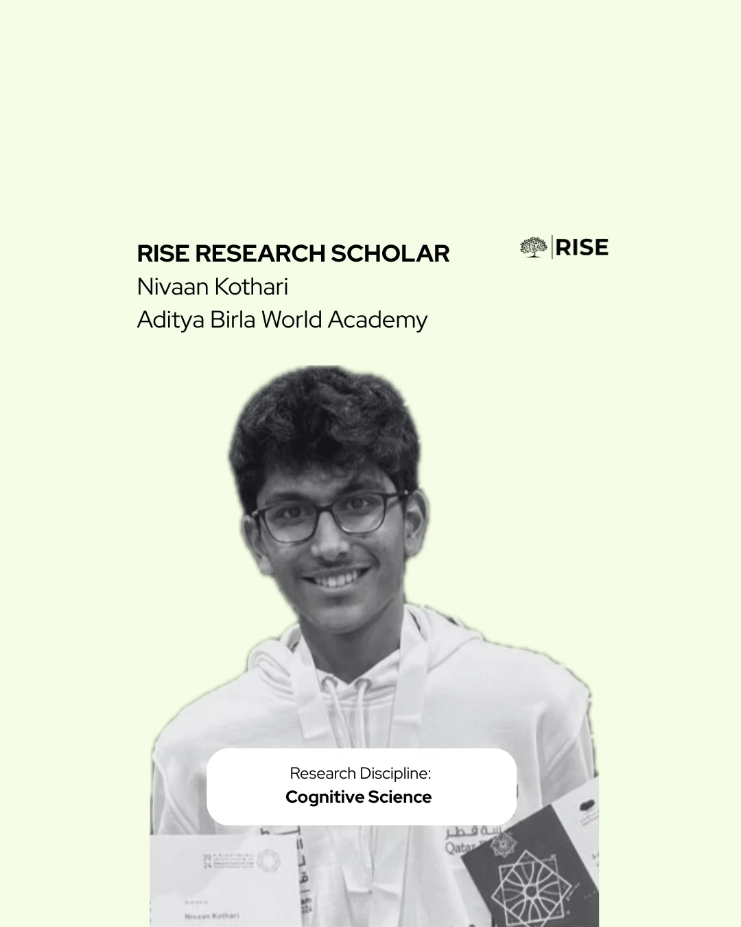 High school student reflecting on academic growth after joining RISE Global’s rise research