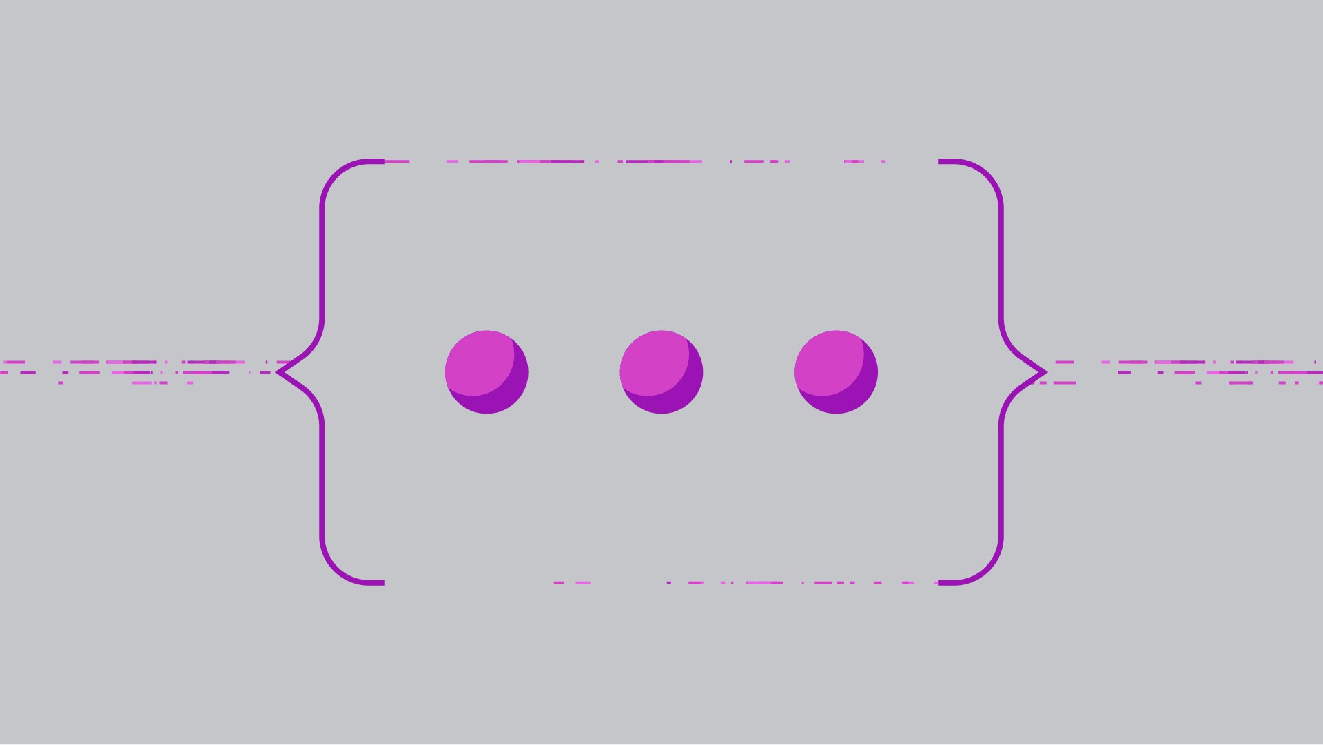 Three dots inside a bracket symbolising an algorythm