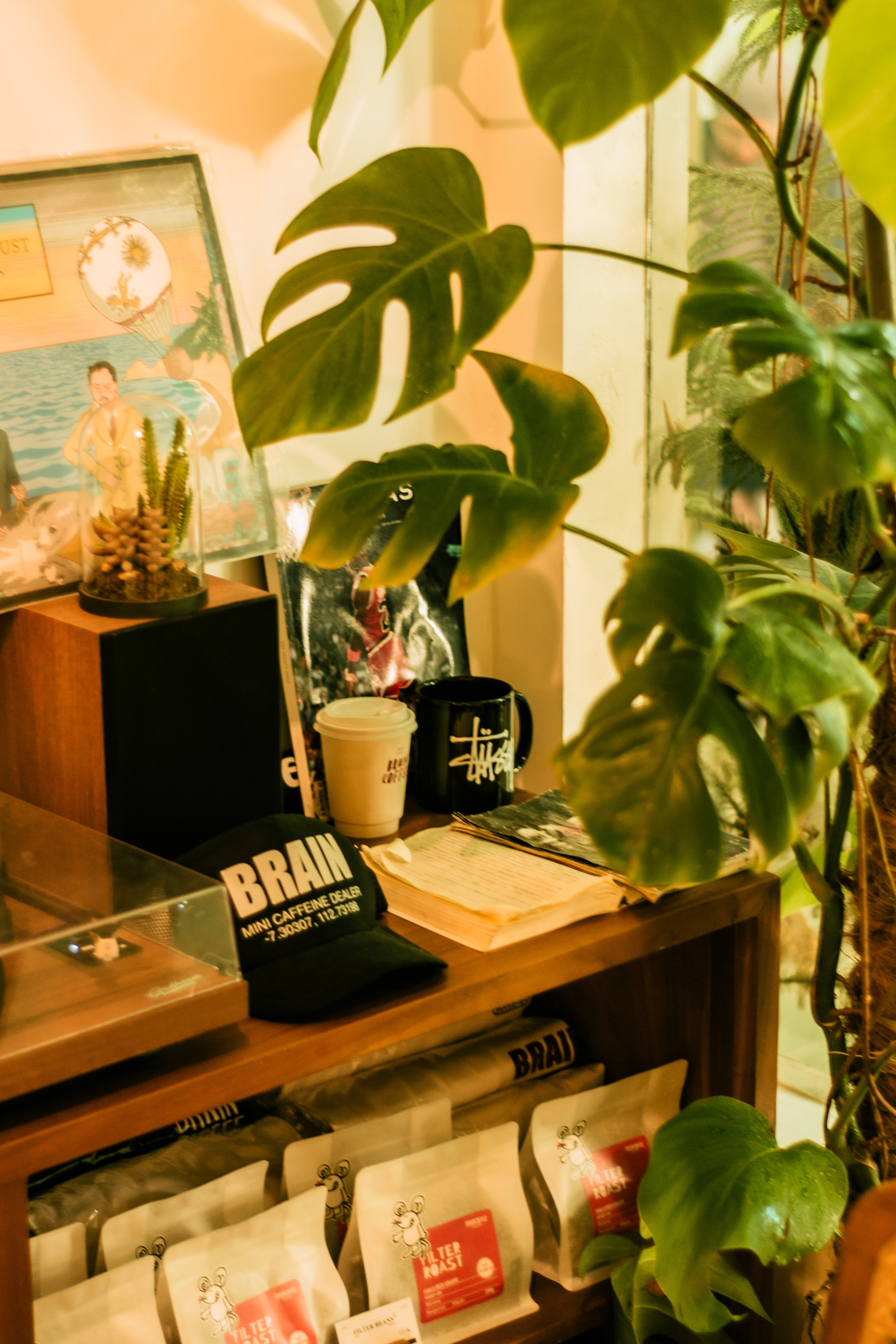 Interior of Brain Coffee Surabaya