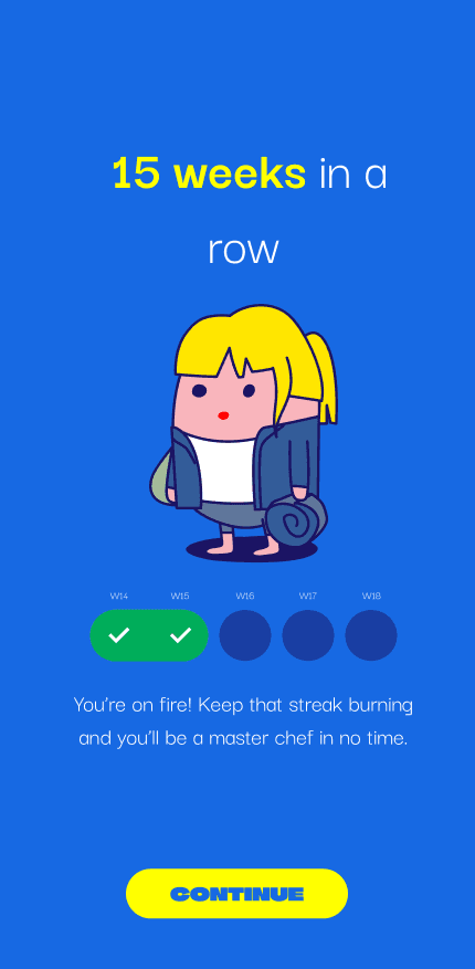 OH, a potato! screenshot showing streaks evolution