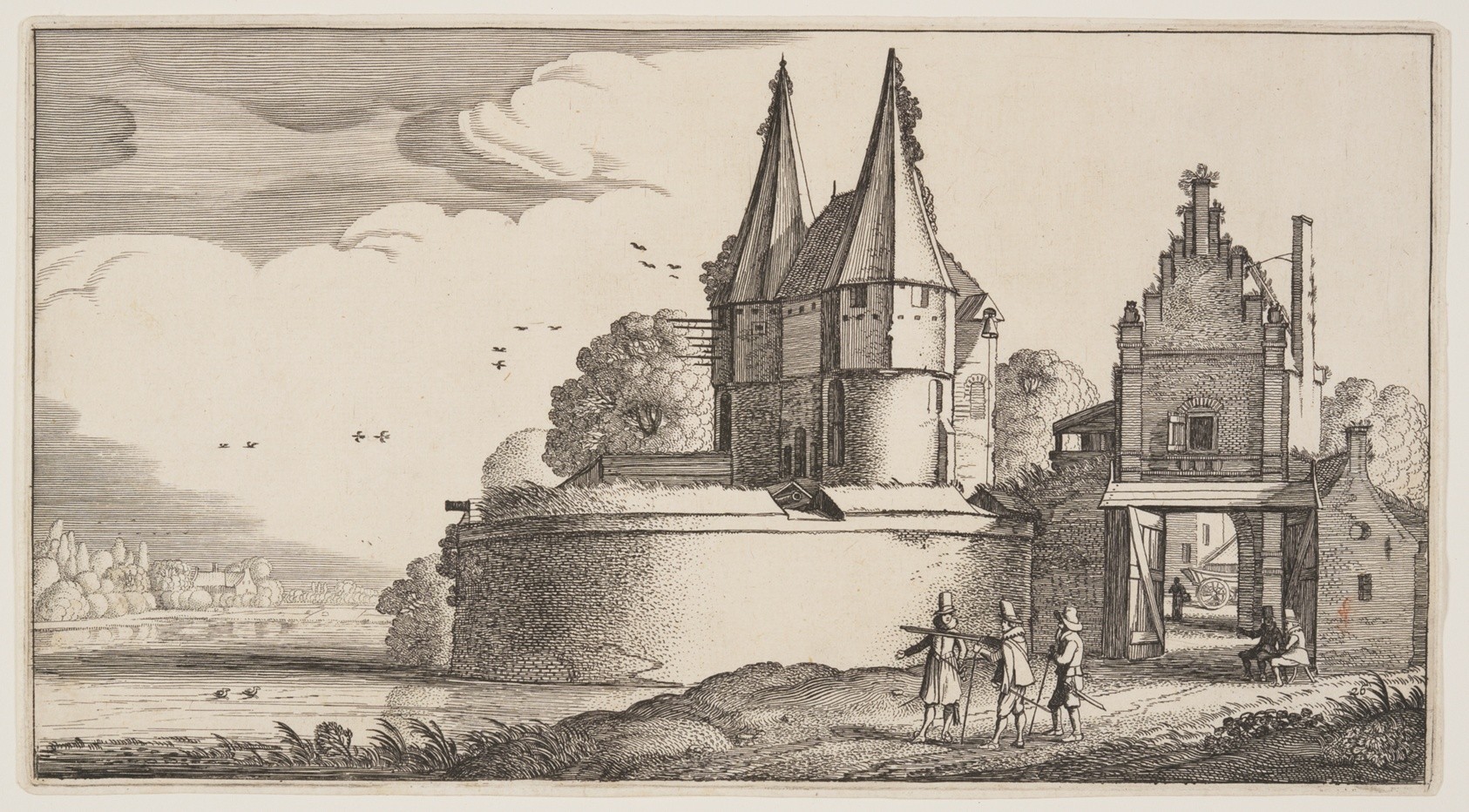 Drawing of Castle Fortress