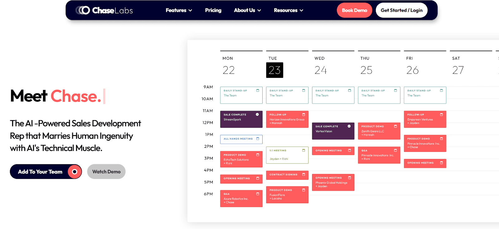 Chase by MeetChase homepage