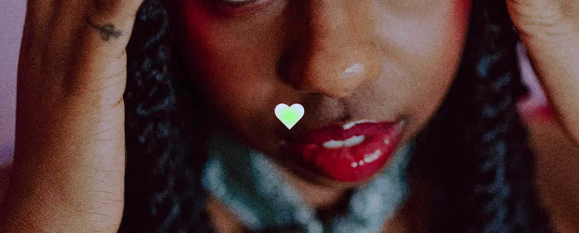 Portrait of a woman with vivid lighting used for Circuit’s emotional brand direction.