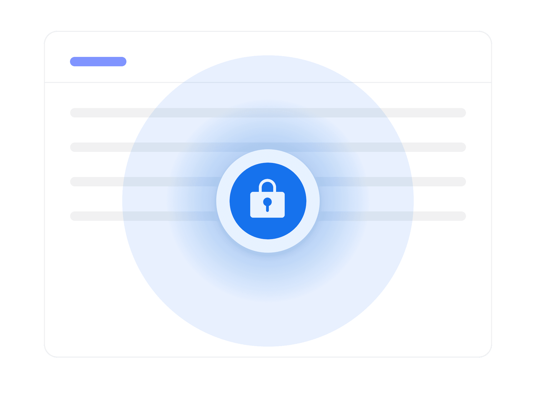 Icon of a blue padlock on a white background, representing safety and data security.