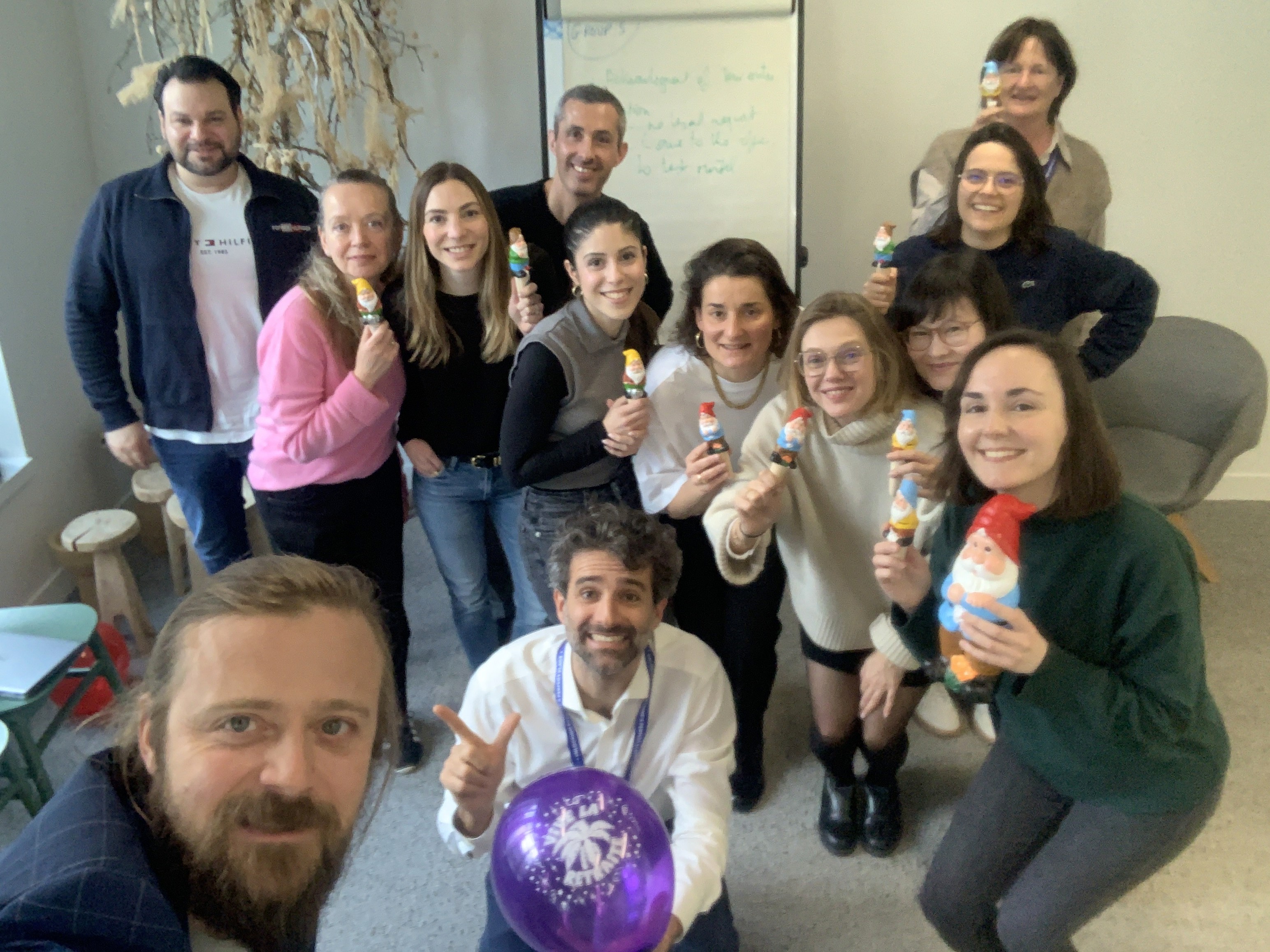 L'équipe juridique de SeLoger lors de leur team building La Jeance