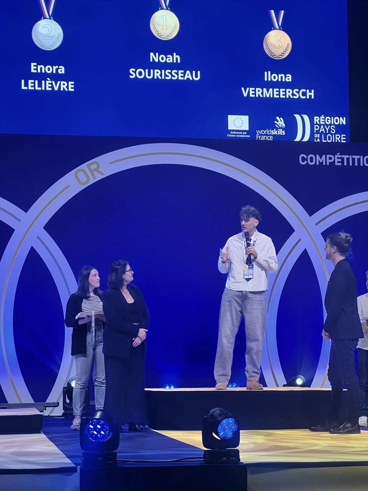 Man at work in artistic setting