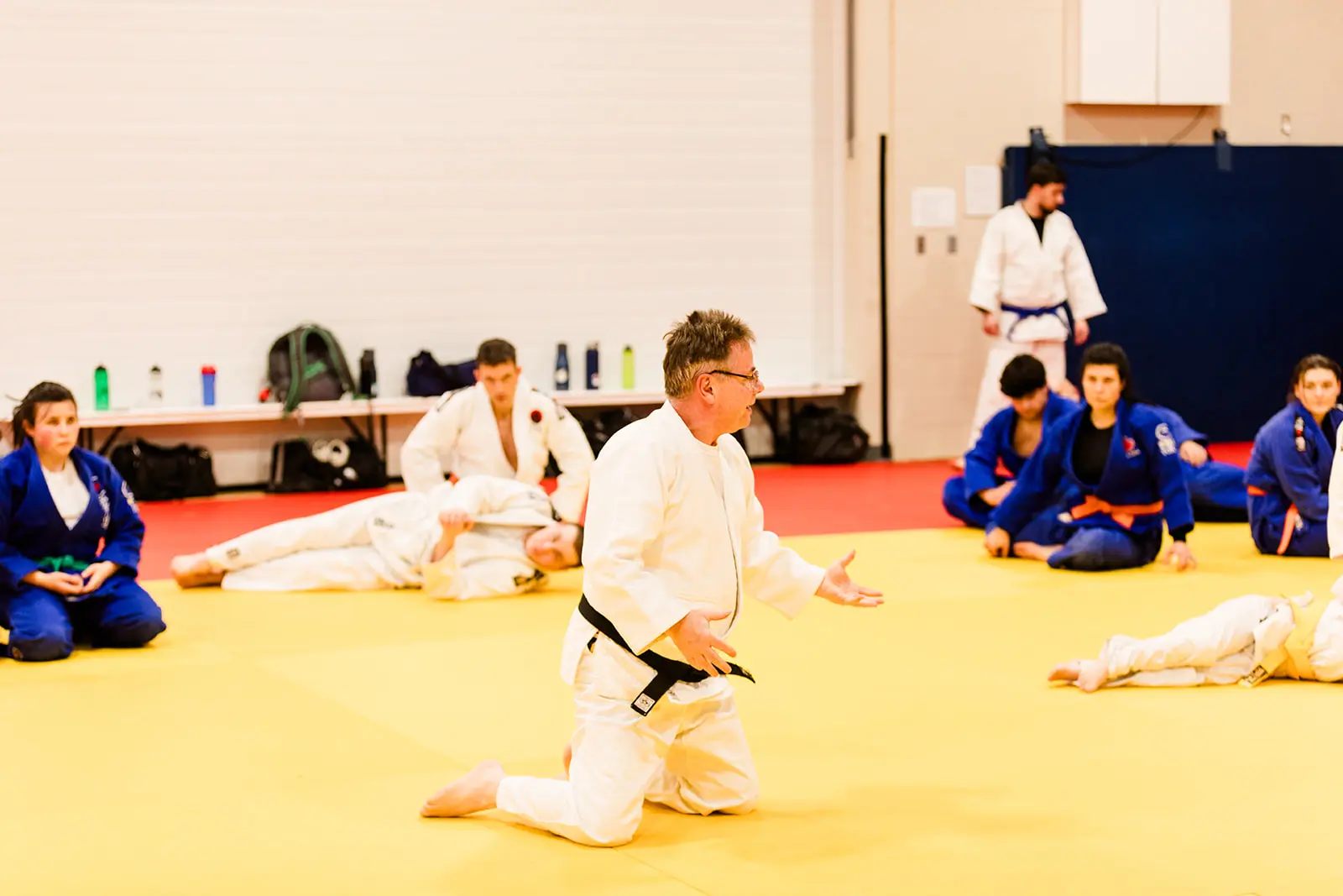 Head Sensei Teaching Judo Technique