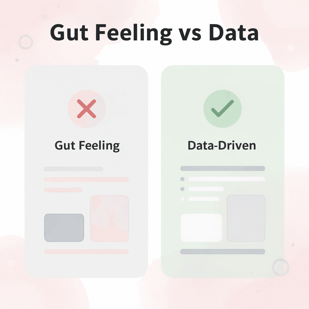 Before and after showing gut feeling versus data-driven admissions assessment