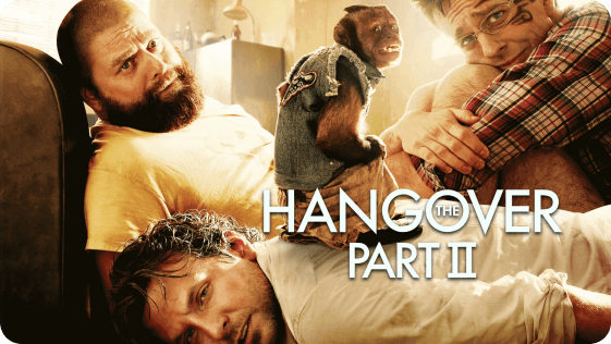 Arte de portada de la película "Hangover 2"