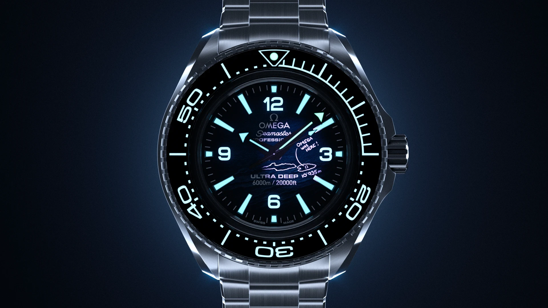 Omega seamaster UV map