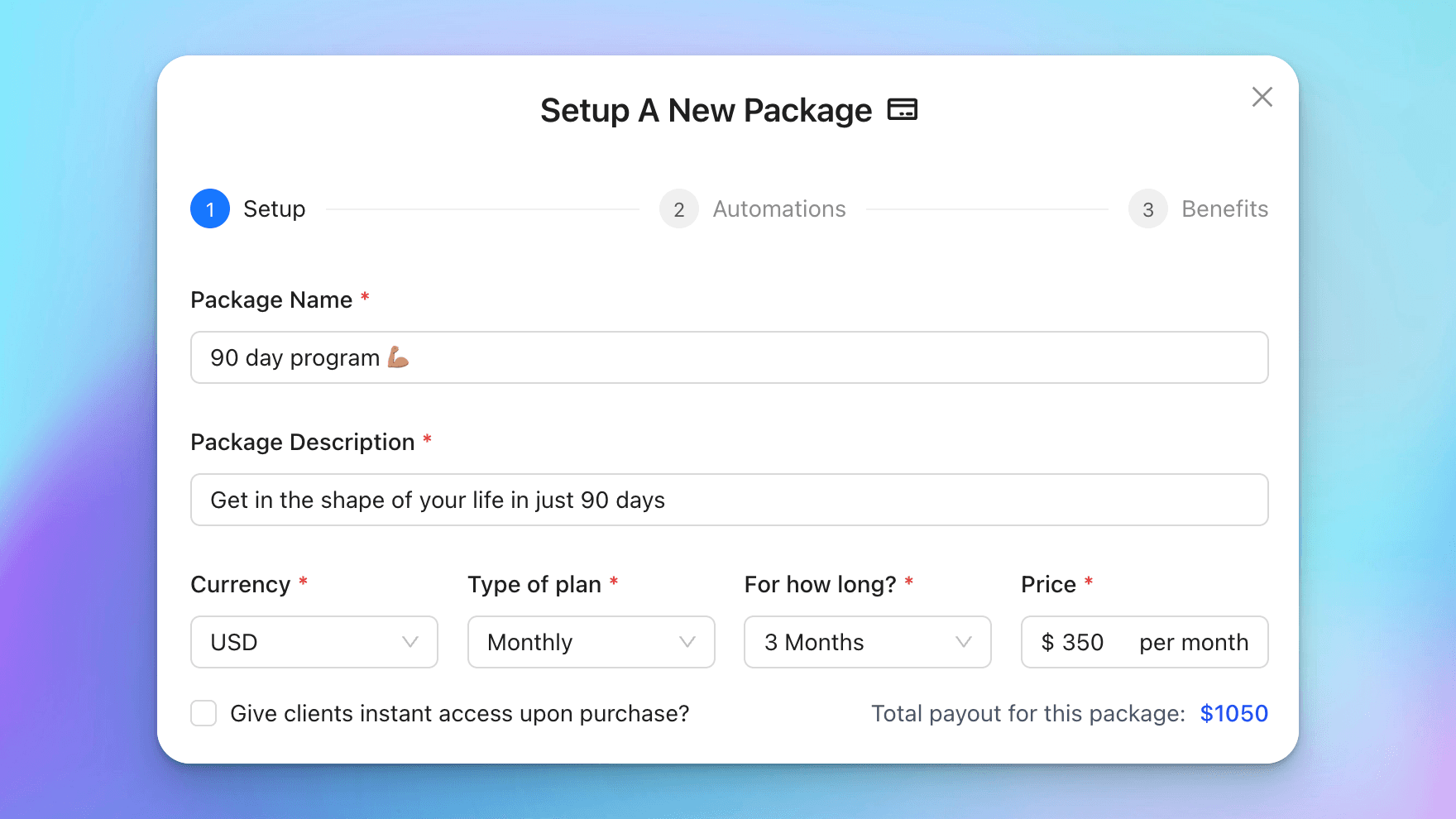 hubfit - creating packages