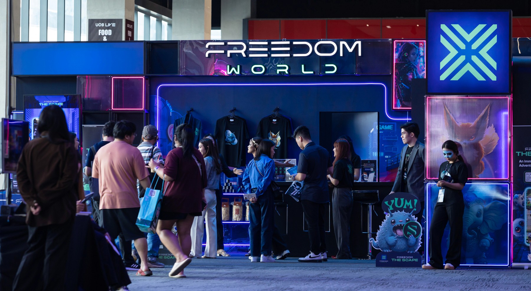 people laughing and talking outside during daytime