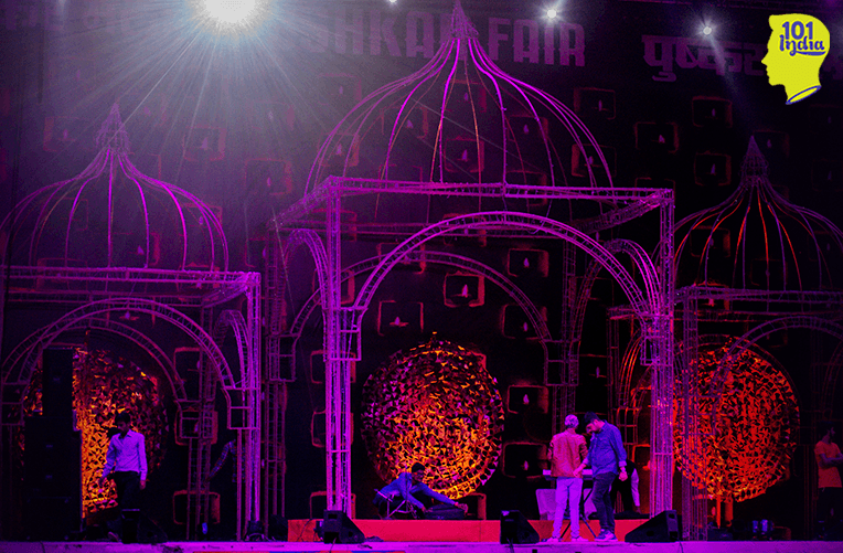 Stage set for performances