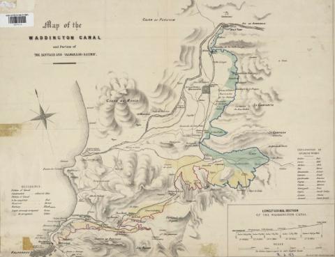 Map of the Waddington Canal