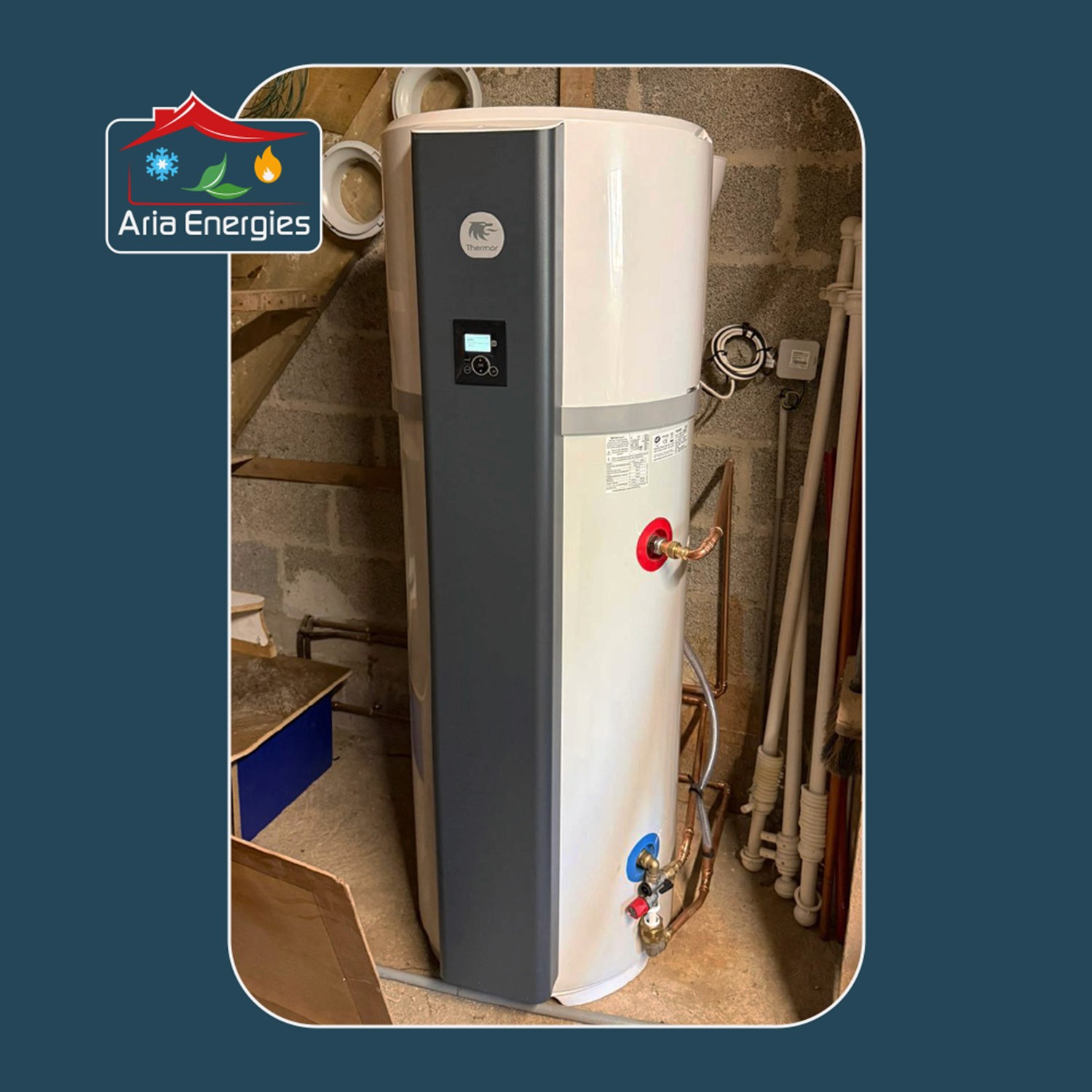Photo d'un chauffe-eau Thermodynamique