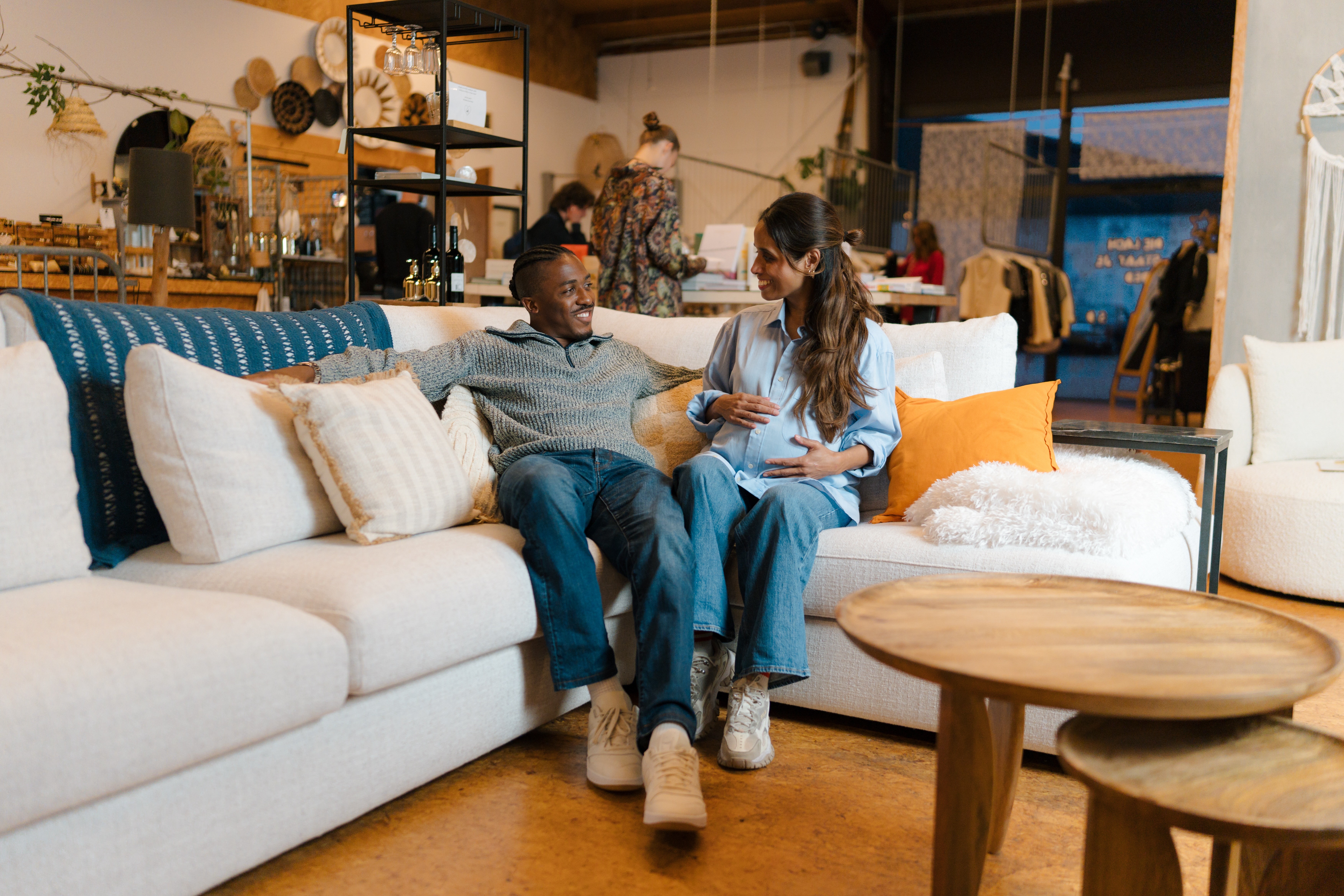 Met een grote groep op het ijs