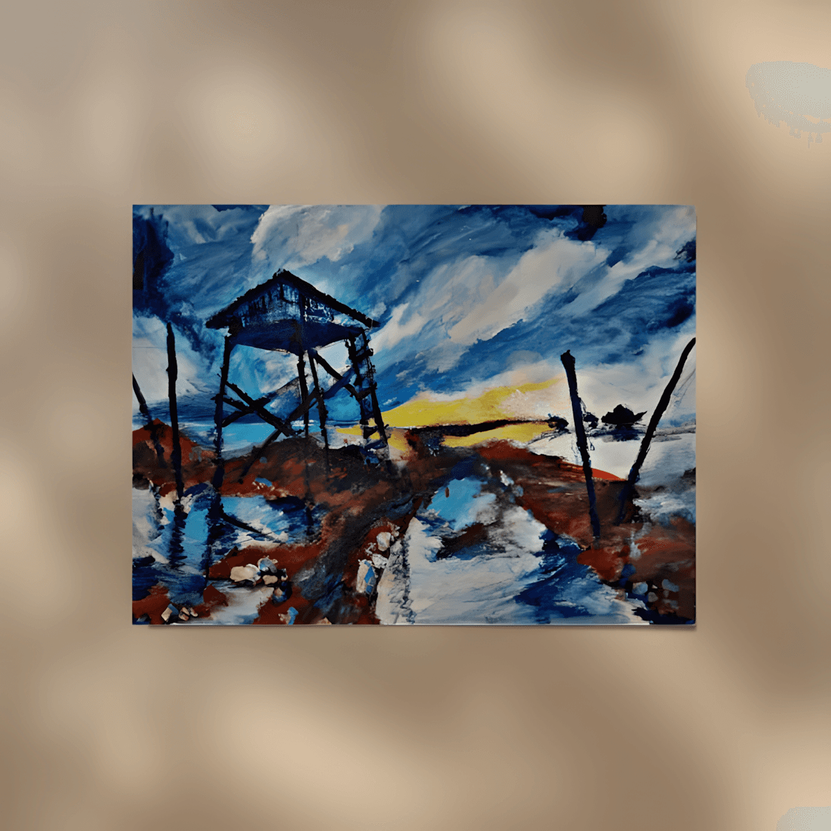 premium art poster and canvas prints, with originals available, from QART , of the artwork " Dead Sea "