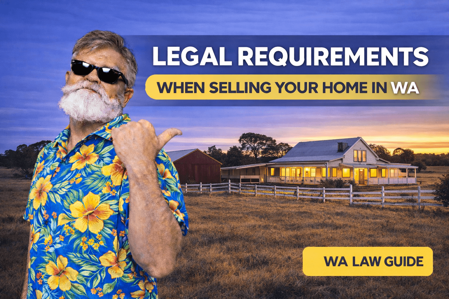 Legal requirements when selling property in Western Australia