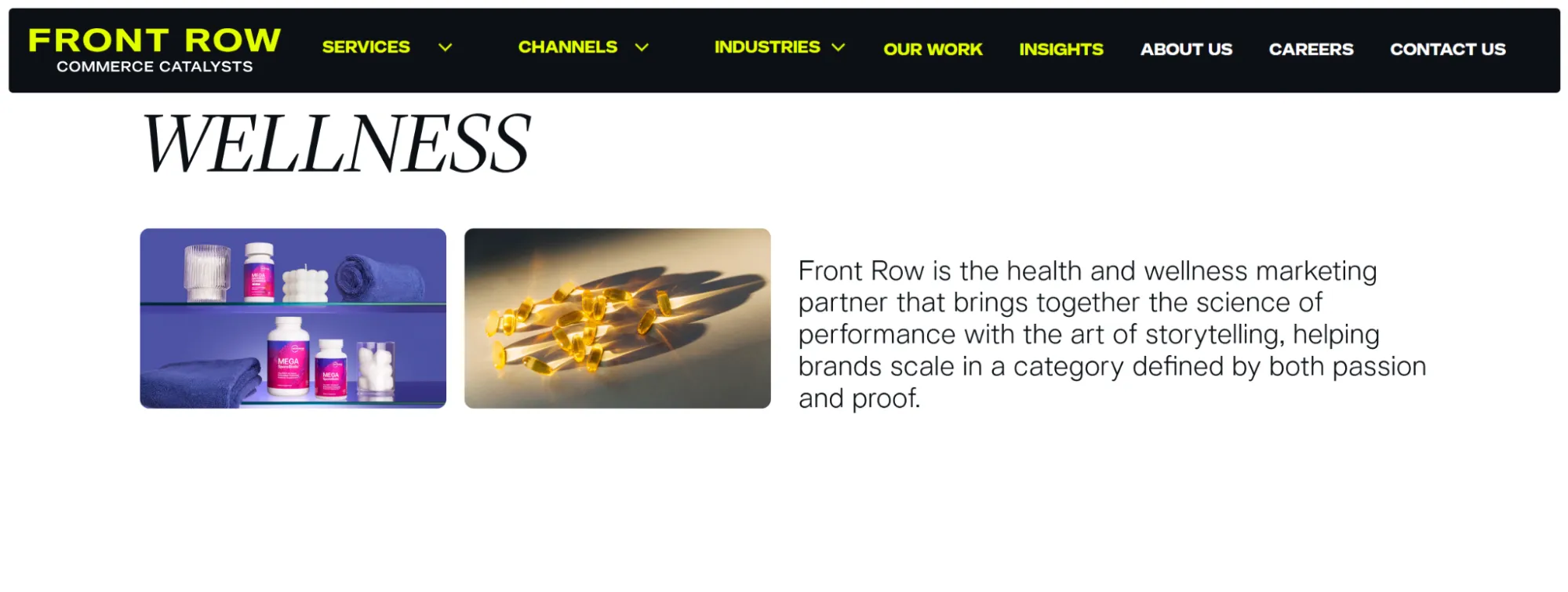 Top Health and Wellness Marketing Agency in the United States - Front Row