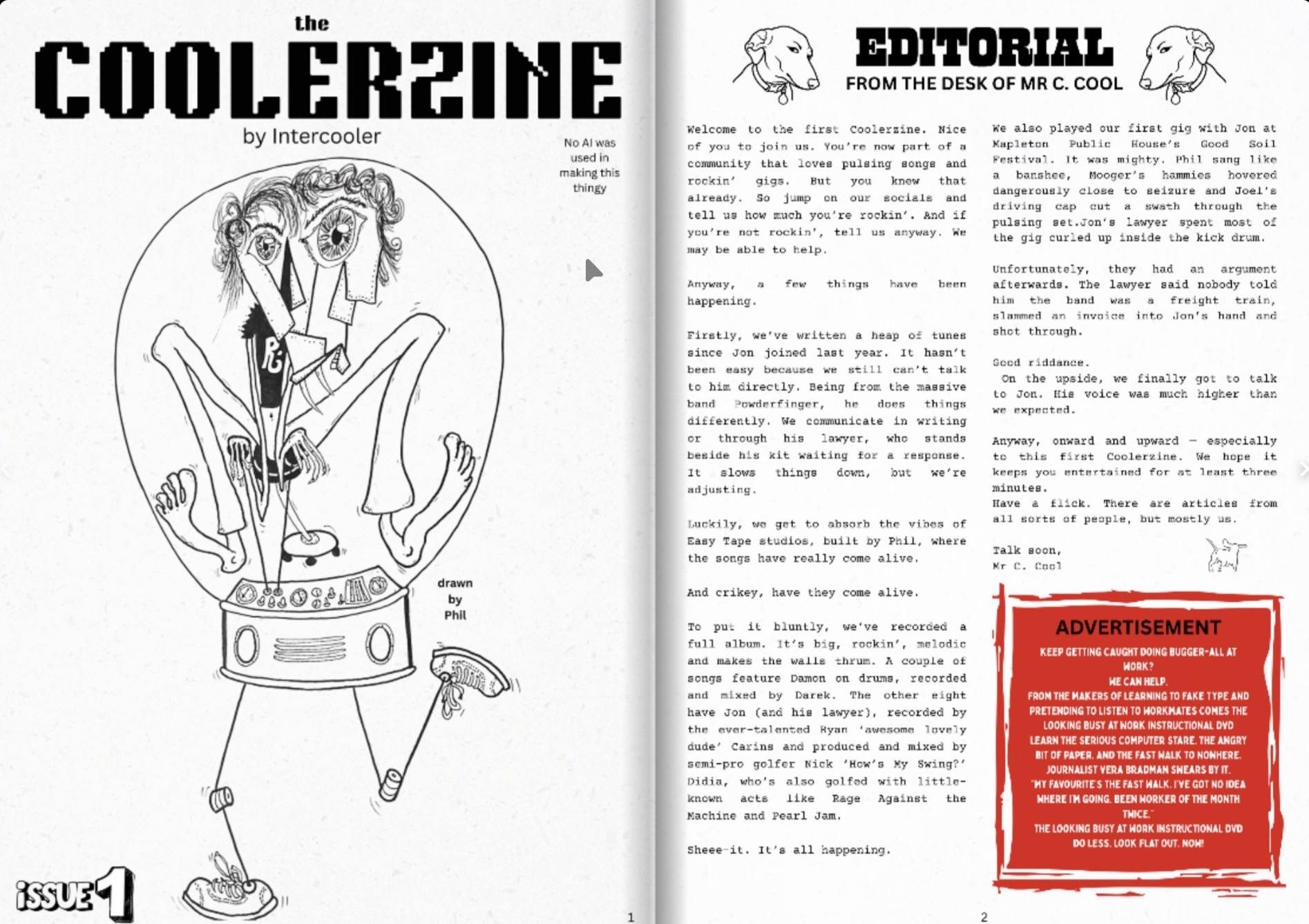 Colorful independent magazine cover