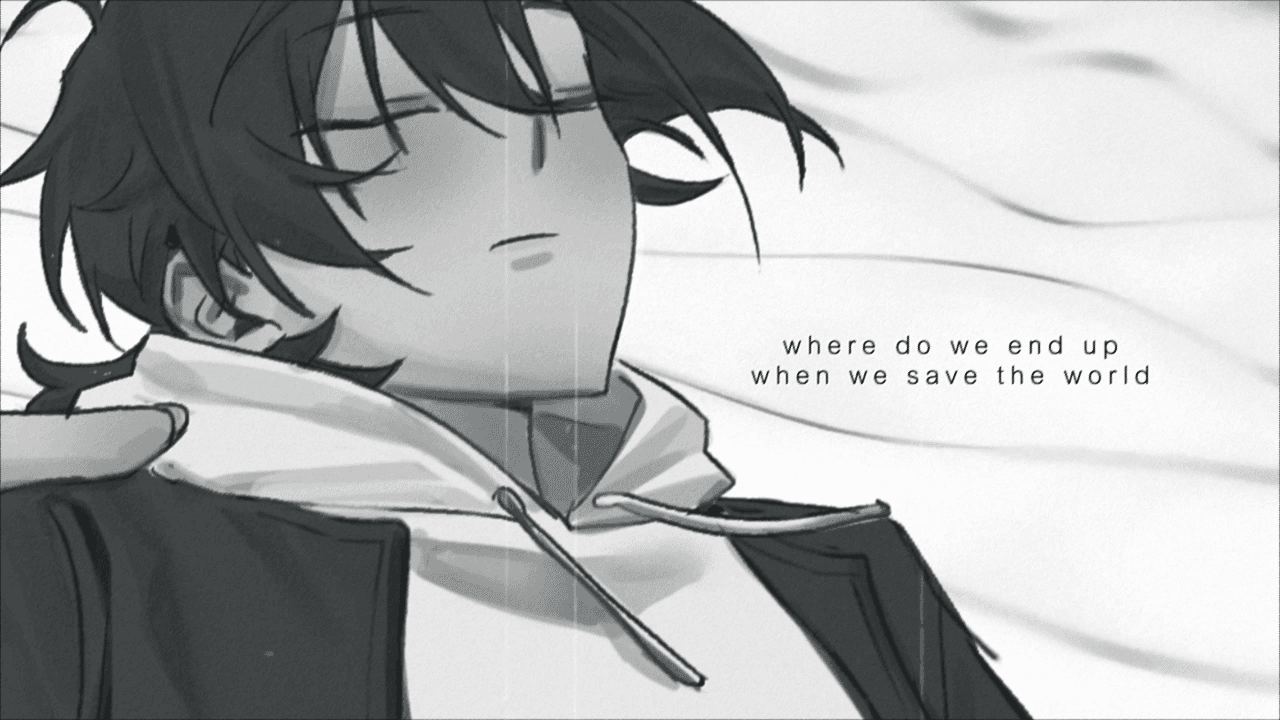 Monochrome animation frame