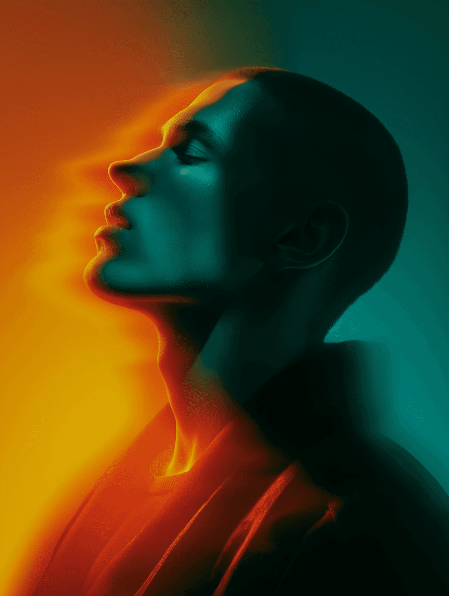 Colorful Portrait of a man