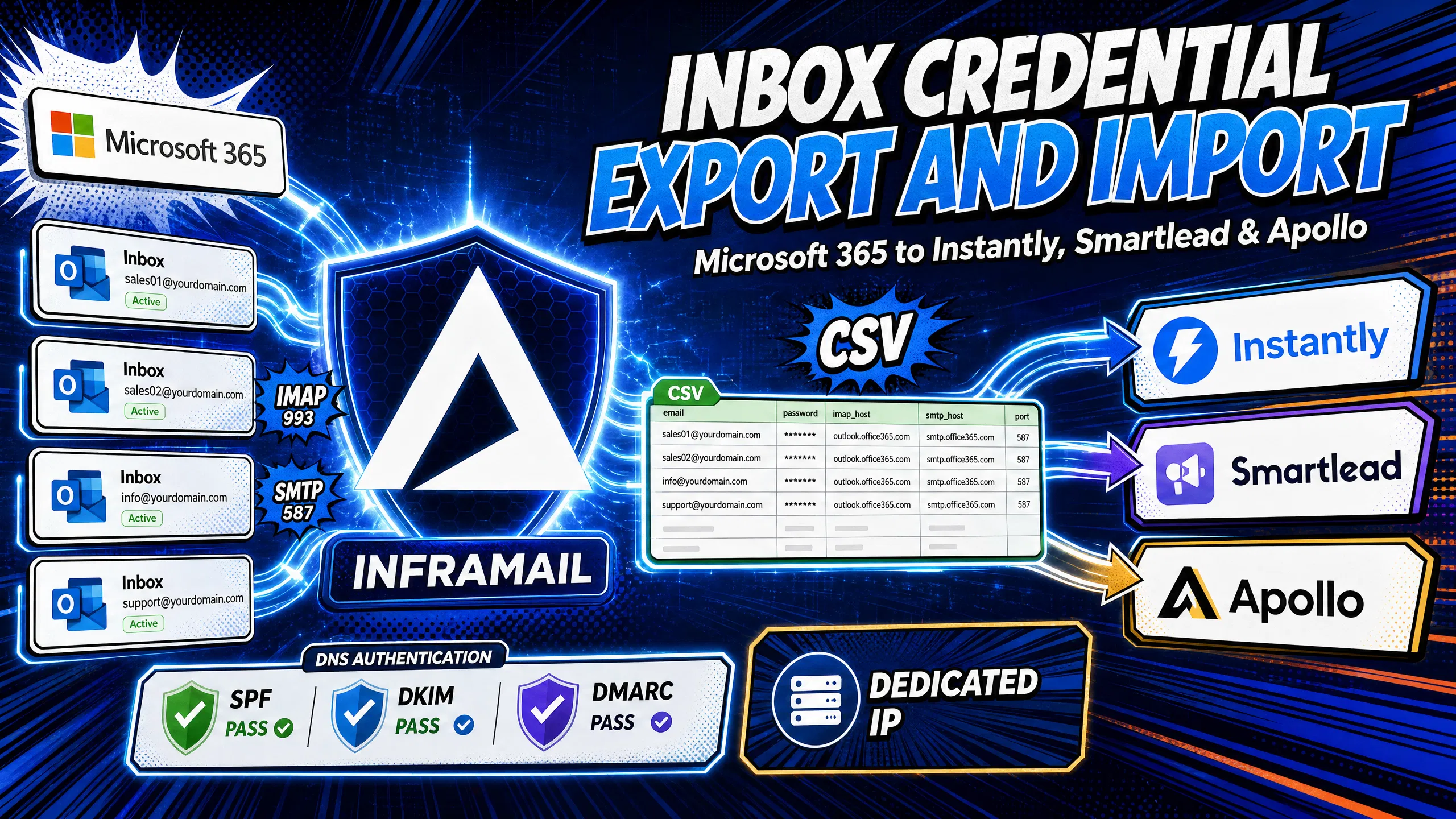 Inbox Credential Export and Import: Integrating Microsoft 365 with Instantly/Smartlead