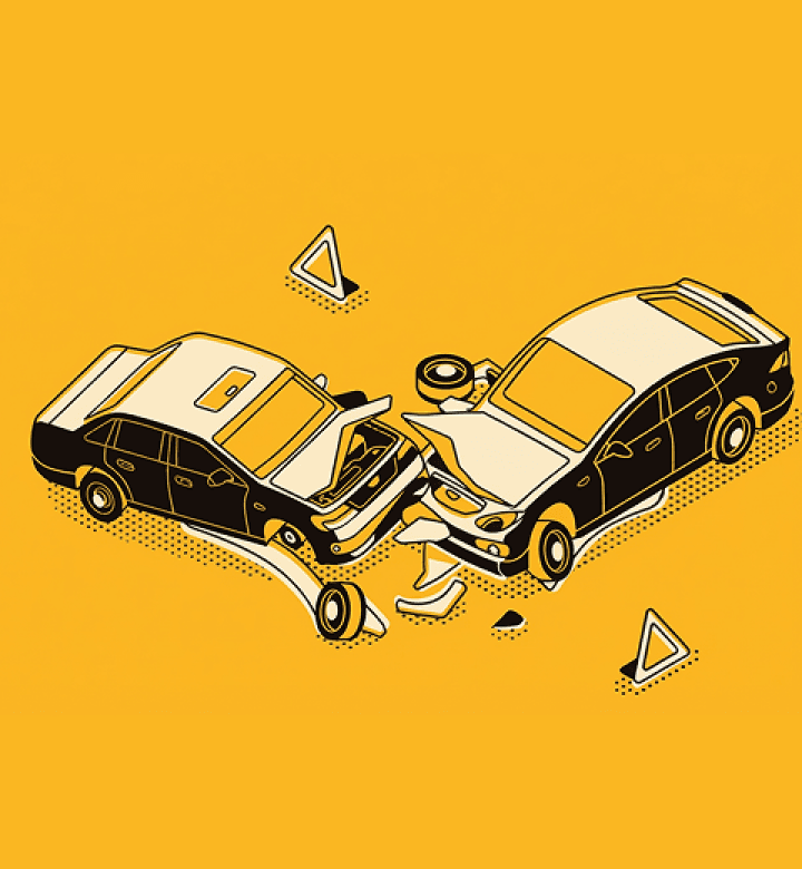 Cars crashing