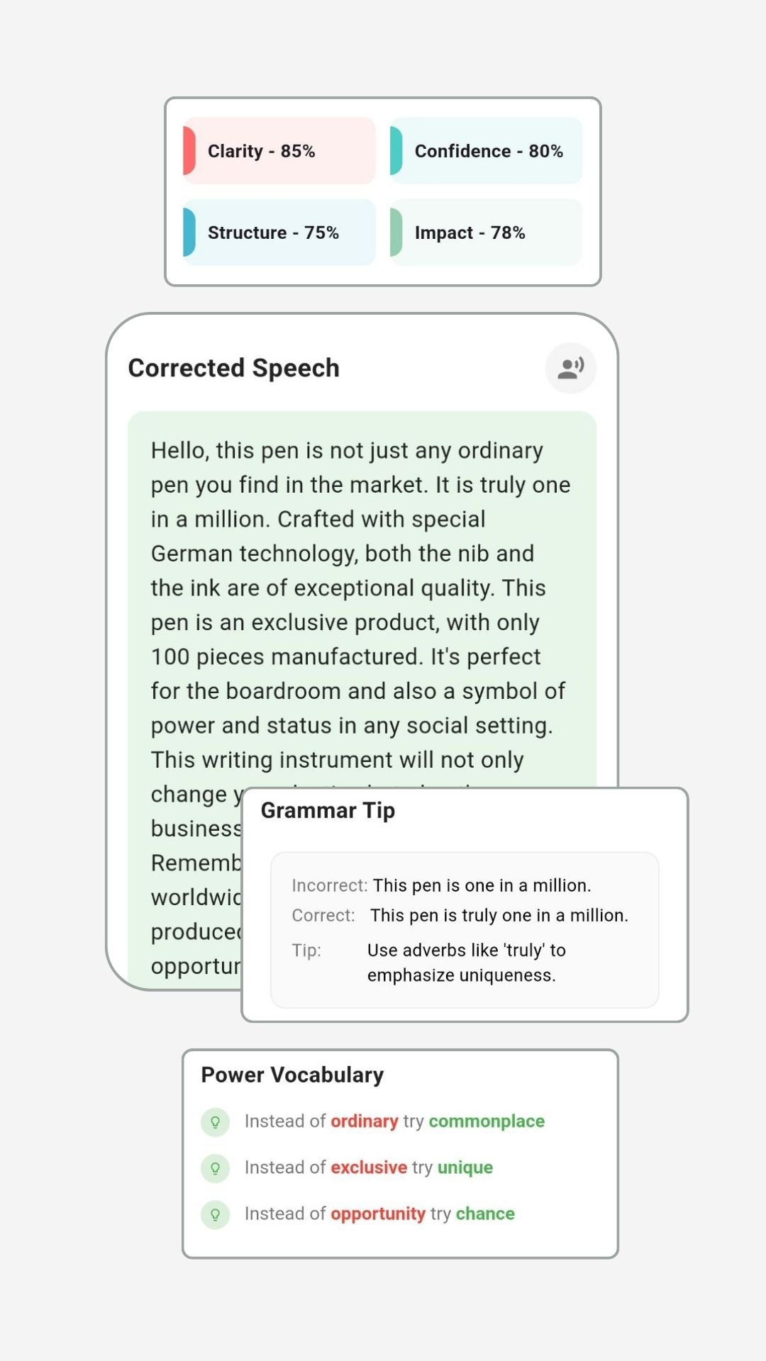 Coach explaining something to an athlete