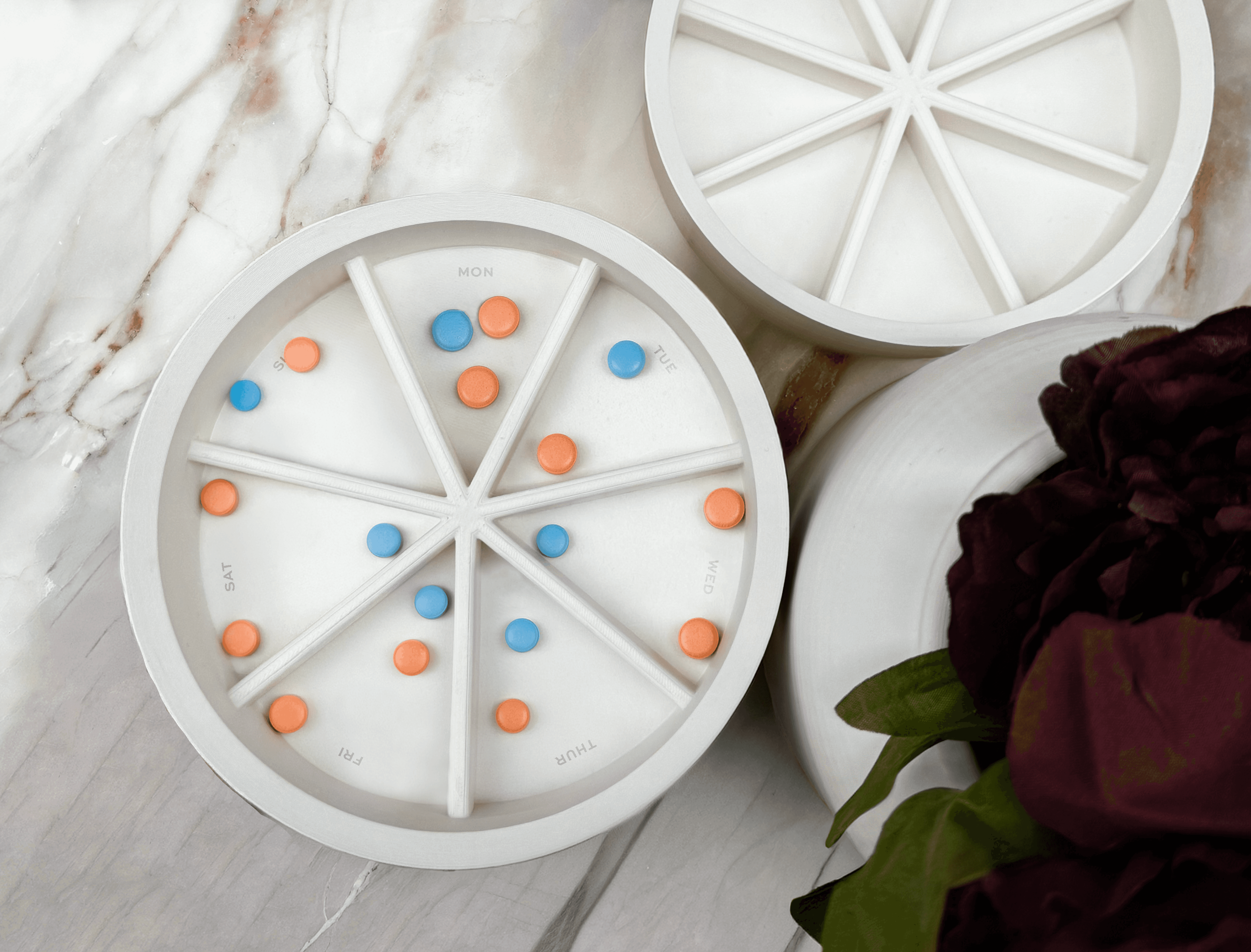 Image of 3 pixelated flat icons