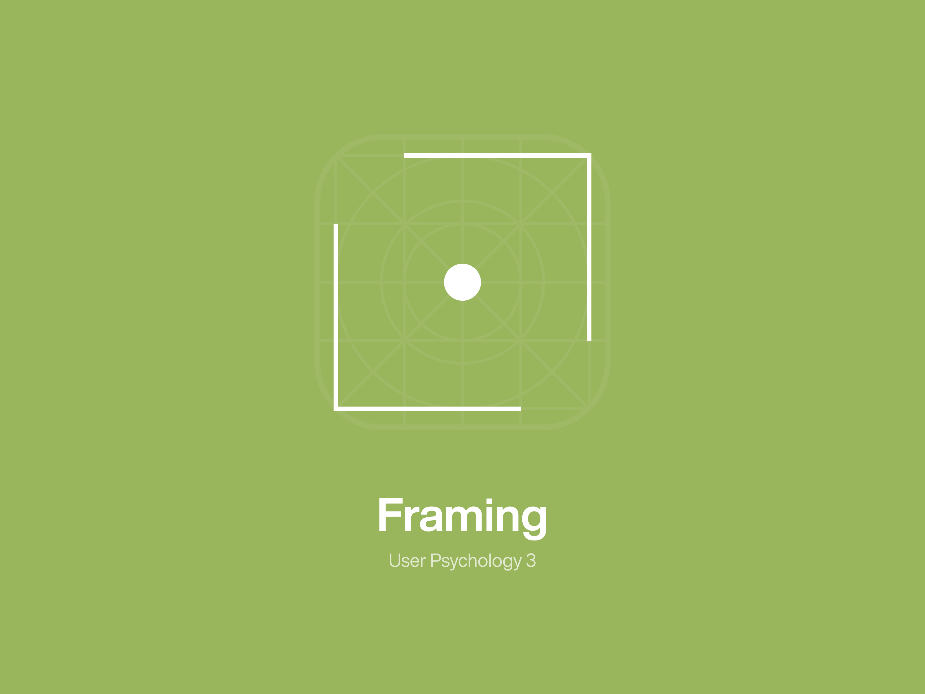Framing icon from user psychology 3