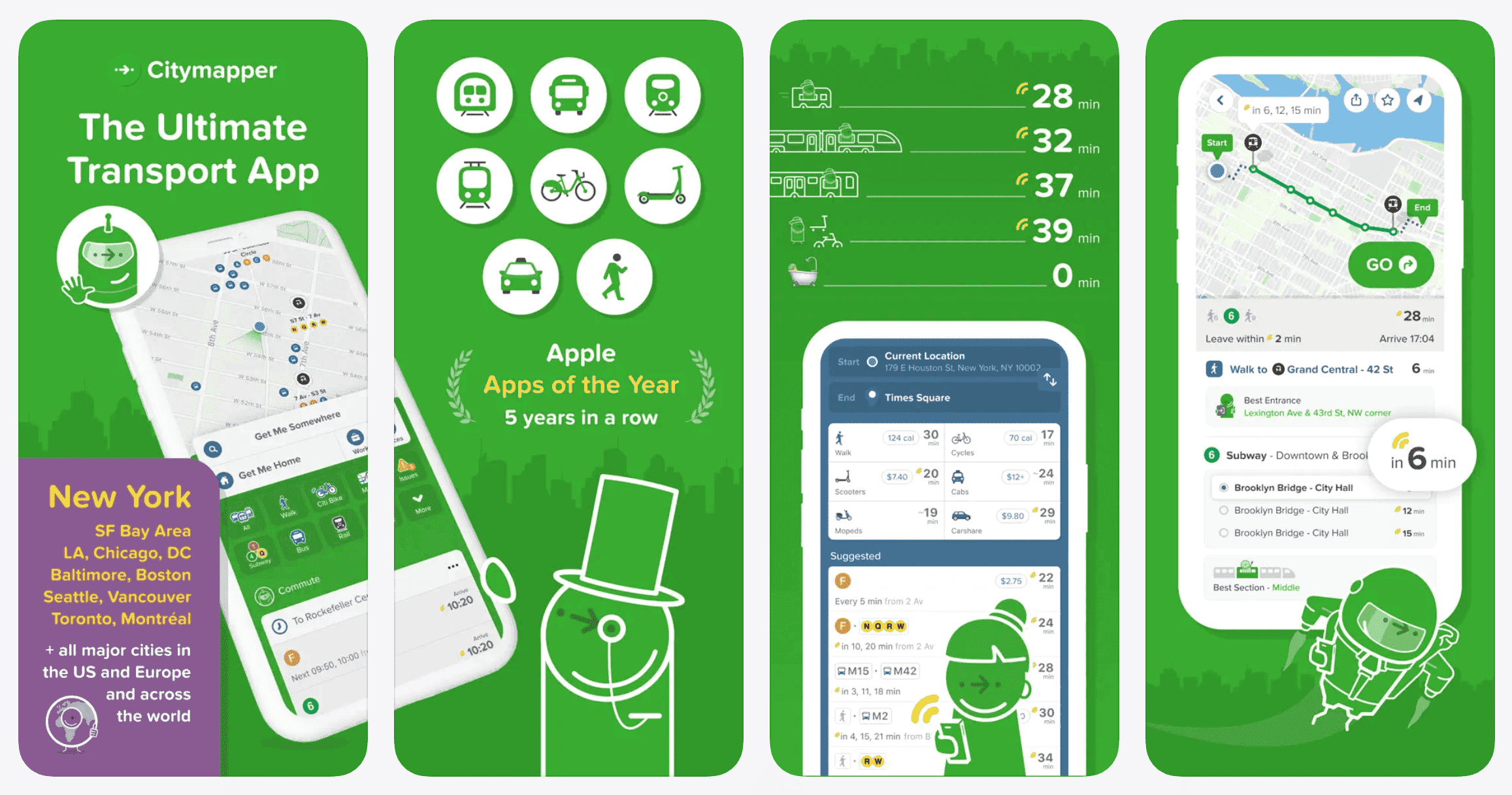 Citymapper travel app (best travel apps 2026)