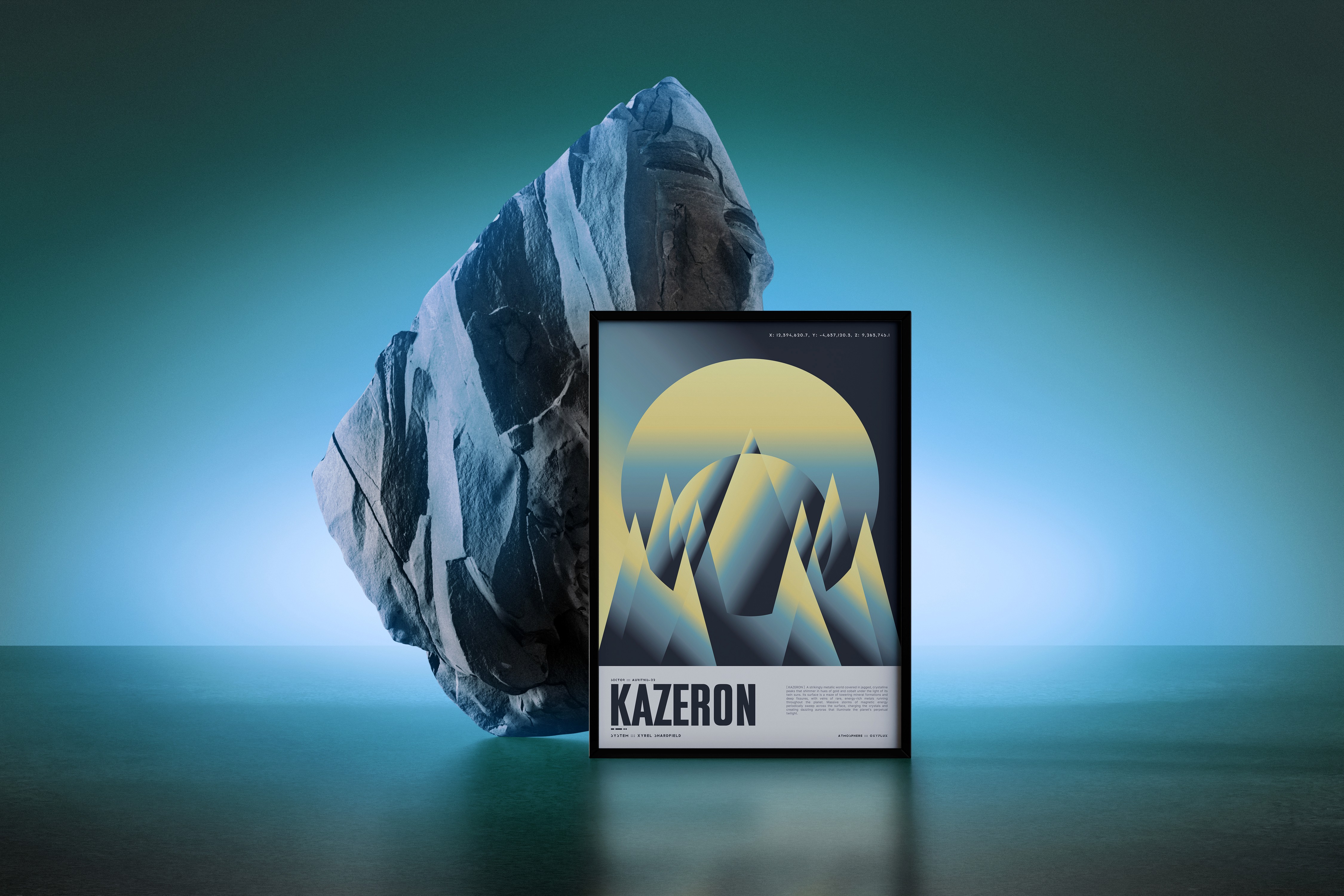 Black and white wave