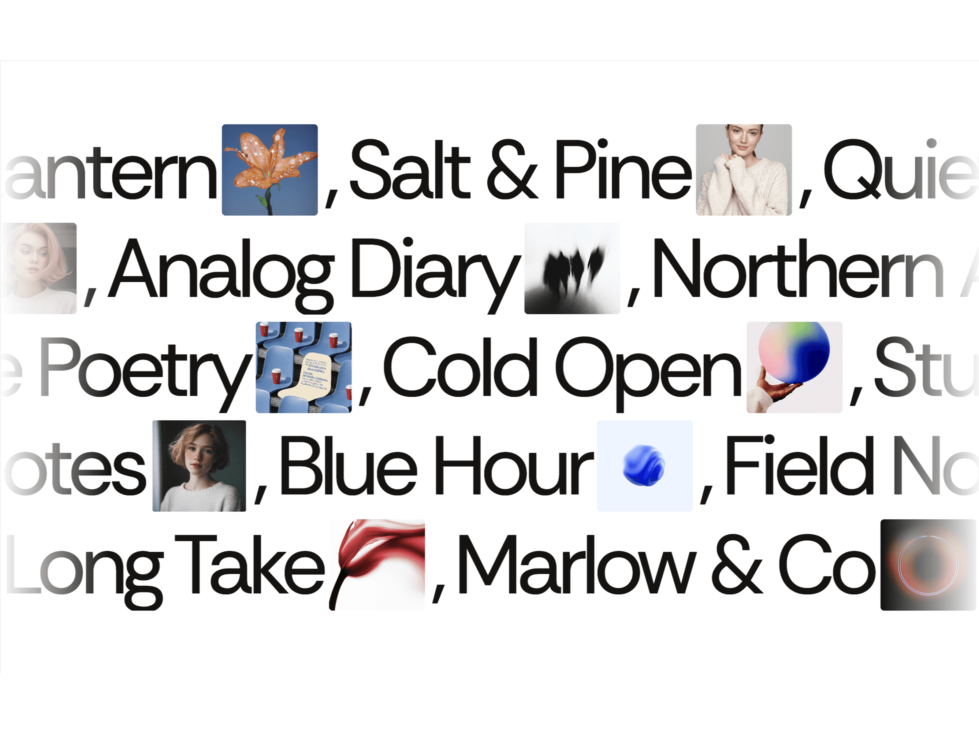 Editorial Marquee Marketplace component preview